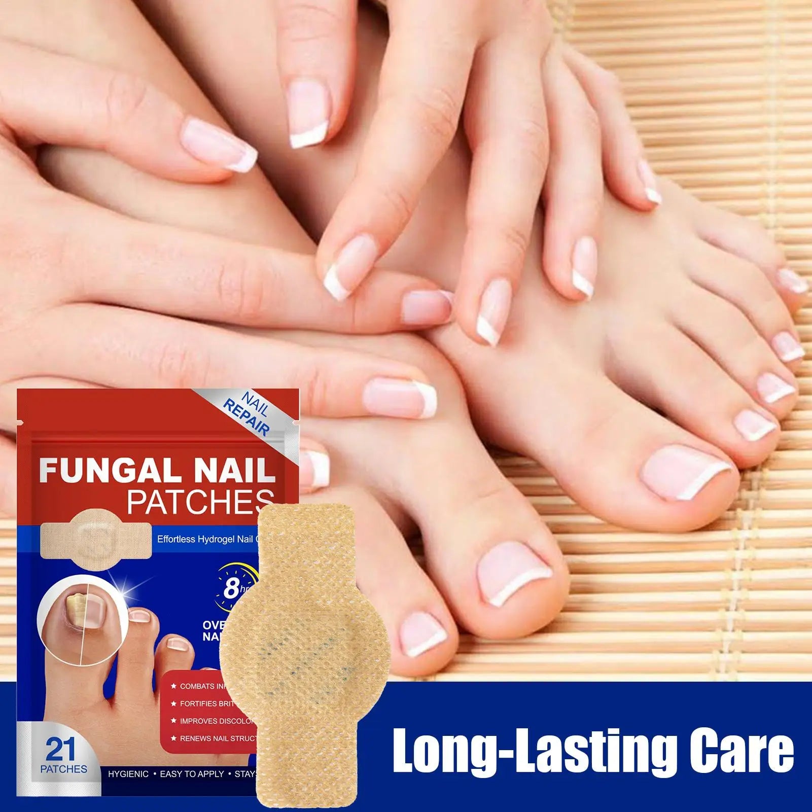 Toenail FungusPatch Nail Repair Patches Nail Ingrown Correction Sticker For Discolored Or Damaged Nails