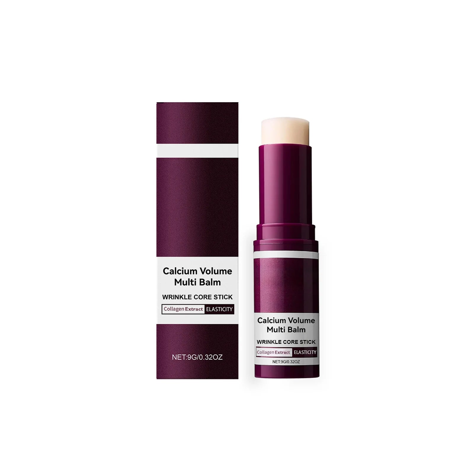 Calcium Volume Multi Balm Korean Skincare Stick,Face & Eye Cream,Collagen Deep Moisturizing Anti-Wrinkle,Suitable for Pre Makeup